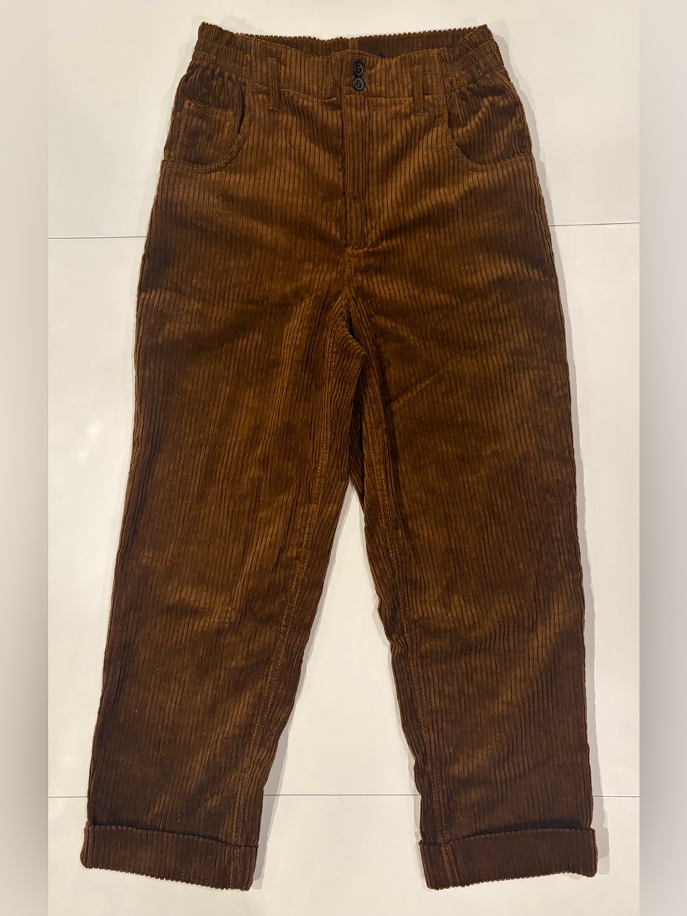 ZARA Brown Corduroy Balloon Pants (Size XS)
